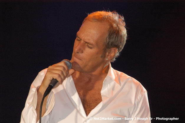 Michael Bolton - Air Jamaica Jazz & Blues Festival 2007 - The Art of Music -  Thursday, January 25th - 10th Anniversary - Air Jamaica Jazz & Blues Festival 2007 - The Art of Music - Tuesday, January 23 - Saturday, January 27, 2007, The Aqueduct on Rose Hall, Montego Bay, Jamaica - Negril Travel Guide, Negril Jamaica WI - http://www.negriltravelguide.com - info@negriltravelguide.com...!