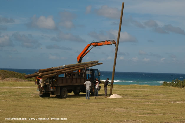 The Aqueduct Venue Under Construction - Thursday, January 18th - 10th Anniversary - Air Jamaica Jazz & Blues Festival 2007 - The Art of Music - Tuesday, January 23 - Saturday, January 27, 2007, The Aqueduct on Rose Hall, Montego Bay, Jamaica - Negril Travel Guide, Negril Jamaica WI - http://www.negriltravelguide.com - info@negriltravelguide.com...!