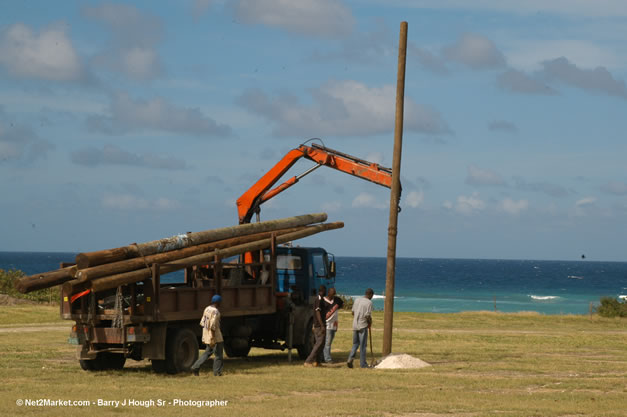 The Aqueduct Venue Under Construction - Thursday, January 18th - 10th Anniversary - Air Jamaica Jazz & Blues Festival 2007 - The Art of Music - Tuesday, January 23 - Saturday, January 27, 2007, The Aqueduct on Rose Hall, Montego Bay, Jamaica - Negril Travel Guide, Negril Jamaica WI - http://www.negriltravelguide.com - info@negriltravelguide.com...!