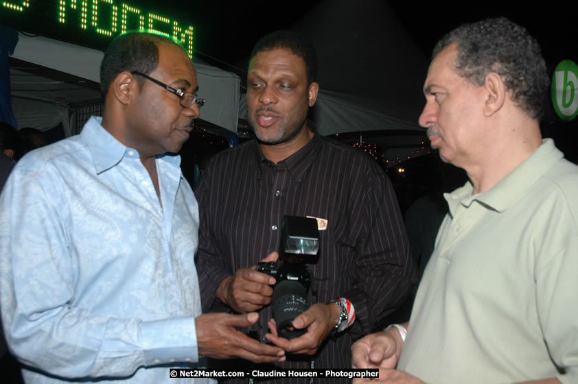 Minister of Tourism, Hon. Edmund Bartlett, and Director of Tourism, Basil Smith at the Air Jamaica Jazz and Blues Festival 2008 The Art of Music - Saturday, January 26, 2008 - Air Jamaica Jazz & Blues 2008 The Art of Music venue at the Aqaueduct on Rose Hall Resort & Counrty Club, Montego Bay, St. James, Jamaica W.I. - Thursday, January 24 - Saturday, January 26, 2008 - Photographs by Net2Market.com - Claudine Housen & Barry J. Hough Sr, Photographers - Negril Travel Guide, Negril Jamaica WI - http://www.negriltravelguide.com - info@negriltravelguide.com...!