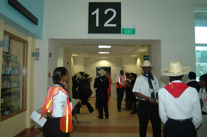 Inaugural Flight - American Airlines - Two New International Routes - Service Between Montego Bay, Jamaica & Dallas/Fort Worth, Texas - Gate 12 - Sangster International Airport, Montego Bay, St. James, Jamaica W.I. - February 3, 2006 - Negril Travel Guide, Negril Jamaica WI - http://www.negriltravelguide.com - info@negriltravelguide.com...!