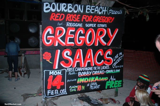 Red Rose For Gregory - Gregory Isaacs -  Bobby Dread - Swallow - backed by the Indika Band - Boubon Beach Restaurant, Beach Bar & Oceanfront Accommodations - Negril Travel Guide, Negril Jamaica WI - http://www.negriltravelguide.com - info@negriltravelguide.com...!