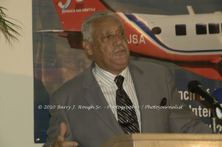 Jamaica Air Shuttle Launch @ MBJ Airports Limited, Wednesday, January 20, 2010, Sangster International Airport, Montego Bay, St. James, Jamaica W.I. - Photographs by Net2Market.com - Barry J. Hough Sr, Photographer/Photojournalist - The Negril Travel Guide - Negril's and Jamaica's Number One Concert Photography Web Site with over 40,000 Jamaican Concert photographs Published -  Negril Travel Guide, Negril Jamaica WI - http://www.negriltravelguide.com - info@negriltravelguide.com...!