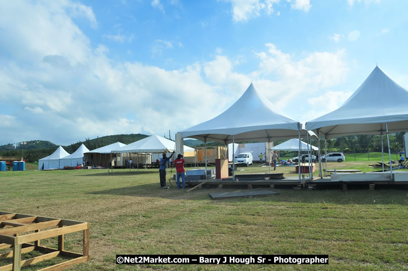 Preparations at the Venue - Jamaica Jazz and Blues Festival 2009, Thursday, January 15, 2009 - Venue at the Aqueduct on Rose Hall Resort &amp; Country Club, Montego Bay, Jamaica - Thursday, January 22 - Saturday, January 24, 2009 - Photographs by Net2Market.com - Barry J. Hough Sr, Photographer/Photojournalist - Negril Travel Guide, Negril Jamaica WI - http://www.negriltravelguide.com - info@negriltravelguide.com...!