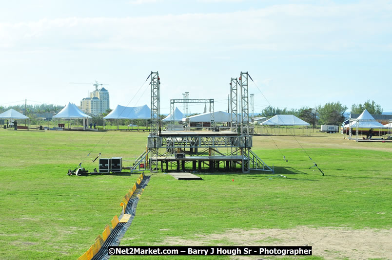 Preparations at the Venue - Jamaica Jazz and Blues Festival 2009, Thursday, January 15, 2009 - Venue at the Aqueduct on Rose Hall Resort &amp; Country Club, Montego Bay, Jamaica - Thursday, January 22 - Saturday, January 24, 2009 - Photographs by Net2Market.com - Barry J. Hough Sr, Photographer/Photojournalist - Negril Travel Guide, Negril Jamaica WI - http://www.negriltravelguide.com - info@negriltravelguide.com...!