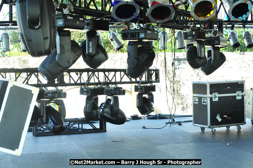 Preparations at the Venue - Jamaica Jazz and Blues Festival 2009, Thursday, January 15, 2009 - Venue at the Aqueduct on Rose Hall Resort &amp; Country Club, Montego Bay, Jamaica - Thursday, January 22 - Saturday, January 24, 2009 - Photographs by Net2Market.com - Barry J. Hough Sr, Photographer/Photojournalist - Negril Travel Guide, Negril Jamaica WI - http://www.negriltravelguide.com - info@negriltravelguide.com...!