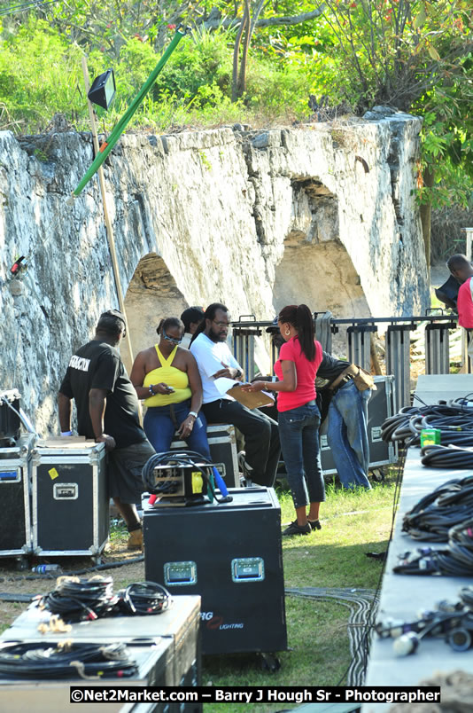 Preparations at the Venue - Jamaica Jazz and Blues Festival 2009, Thursday, January 15, 2009 - Venue at the Aqueduct on Rose Hall Resort &amp; Country Club, Montego Bay, Jamaica - Thursday, January 22 - Saturday, January 24, 2009 - Photographs by Net2Market.com - Barry J. Hough Sr, Photographer/Photojournalist - Negril Travel Guide, Negril Jamaica WI - http://www.negriltravelguide.com - info@negriltravelguide.com...!