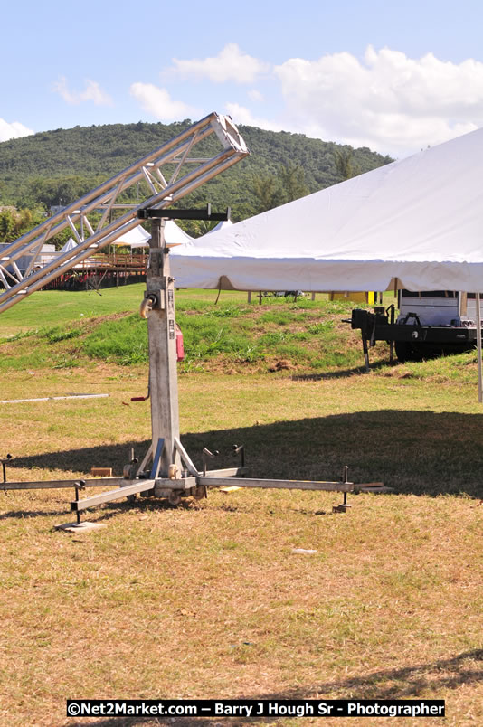 Preparations Continue [One Day To Go] at the Venue & Office - Jamaica Jazz and Blues Festival 2009 - Presented by Air Jamaica - Thursday, January 15, 2009 - Venue at the Aqueduct on Rose Hall Resort &amp; Country Club, Montego Bay, Jamaica - Thursday, January 22 - Saturday, January 24, 2009 - Photographs by Net2Market.com - Barry J. Hough Sr, Photographer/Photojournalist - Negril Travel Guide, Negril Jamaica WI - http://www.negriltravelguide.com - info@negriltravelguide.com...!