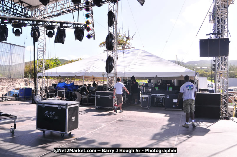 Preparations Continue [One Day To Go] at the Venue & Office - Jamaica Jazz and Blues Festival 2009 - Presented by Air Jamaica - Thursday, January 15, 2009 - Venue at the Aqueduct on Rose Hall Resort &amp; Country Club, Montego Bay, Jamaica - Thursday, January 22 - Saturday, January 24, 2009 - Photographs by Net2Market.com - Barry J. Hough Sr, Photographer/Photojournalist - Negril Travel Guide, Negril Jamaica WI - http://www.negriltravelguide.com - info@negriltravelguide.com...!