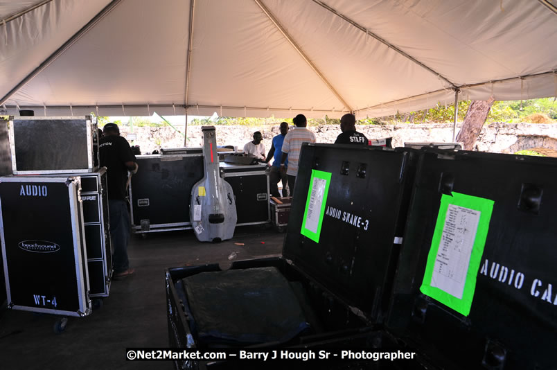 Preparations Continue [One Day To Go] at the Venue & Office - Jamaica Jazz and Blues Festival 2009 - Presented by Air Jamaica - Thursday, January 15, 2009 - Venue at the Aqueduct on Rose Hall Resort &amp; Country Club, Montego Bay, Jamaica - Thursday, January 22 - Saturday, January 24, 2009 - Photographs by Net2Market.com - Barry J. Hough Sr, Photographer/Photojournalist - Negril Travel Guide, Negril Jamaica WI - http://www.negriltravelguide.com - info@negriltravelguide.com...!