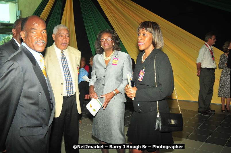 The Unveiling Of The Commemorative Plaque By The Honourable Prime Minister, Orette Bruce Golding, MP, And Their Majesties, King Juan Carlos I And Queen Sofia Of Spain - On Wednesday, February 18, 2009, Marking The Completion Of The Expansion Of Sangster International Airport, Venue at Sangster International Airport, Montego Bay, St James, Jamaica - Wednesday, February 18, 2009 - Photographs by Net2Market.com - Barry J. Hough Sr, Photographer/Photojournalist - Negril Travel Guide, Negril Jamaica WI - http://www.negriltravelguide.com - info@negriltravelguide.com...!