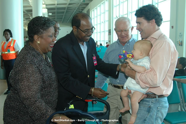 Minister of Tourism, Hon. Edmund Bartlett - Director of Tourism, Basil Smith, and Mayor of Montego Bay, Councillor Charles Sinclair Launch of Winter Tourism Season at Sangster International Airport, Saturday, December 15, 2007 - Sangster International Airport - MBJ Airports Limited, Montego Bay, Jamaica W.I. - Photographs by Net2Market.com - Barry J. Hough Sr, Photographer - Negril Travel Guide, Negril Jamaica WI - http://www.negriltravelguide.com - info@negriltravelguide.com...!