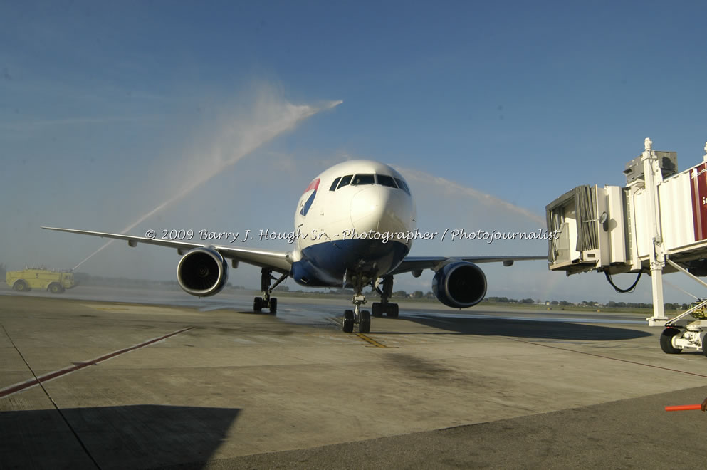  British Airways Inaugurates New Scheduled Service from London Gatwick Airport to Sangster International Airport, Montego Bay, Jamaica, Thursday, October 29, 2009 - Photographs by Barry J. Hough Sr. Photojournalist/Photograper - Photographs taken with a Nikon D70, D100, or D300 - Negril Travel Guide, Negril Jamaica WI - http://www.negriltravelguide.com - info@negriltravelguide.com...!