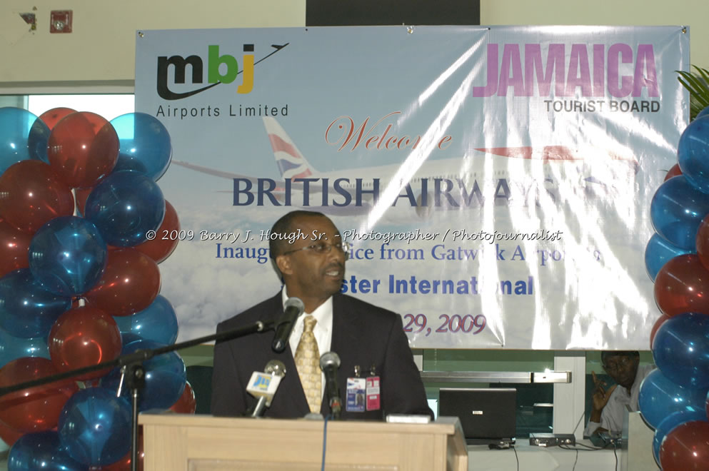  British Airways Inaugurates New Scheduled Service from London Gatwick Airport to Sangster International Airport, Montego Bay, Jamaica, Thursday, October 29, 2009 - Photographs by Barry J. Hough Sr. Photojournalist/Photograper - Photographs taken with a Nikon D70, D100, or D300 - Negril Travel Guide, Negril Jamaica WI - http://www.negriltravelguide.com - info@negriltravelguide.com...!