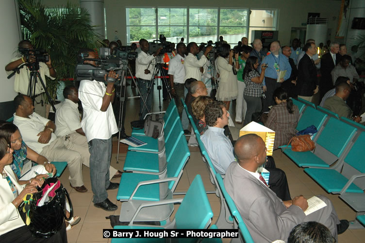 JetBue Airways' Inaugural Air Service between Sangster International Airport, Montego Bay and John F. Kennedy Airport, New York at MBJ Airports Sangster International Airport, Montego Bay, St. James, Jamaica - Thursday, May 21, 2009 - Photographs by Net2Market.com - Barry J. Hough Sr, Photographer/Photojournalist - Negril Travel Guide, Negril Jamaica WI - http://www.negriltravelguide.com - info@negriltravelguide.com...!