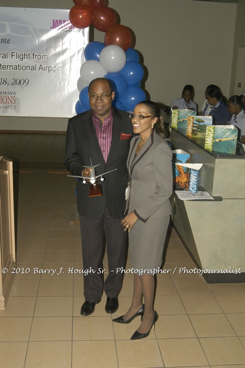 US Airways Inaugurtes New Service from Phoenix Sky Harbor International Airport to Sangster International Airport, Friday, December 18, 2009, Sangster International Airport, Montego Bay, St. James, Jamaica W.I. - Photographs by Net2Market.com - Barry J. Hough Sr, Photographer/Photojournalist - The Negril Travel Guide - Negril's and Jamaica's Number One Concert Photography Web Site with over 40,000 Jamaican Concert photographs Published -  Negril Travel Guide, Negril Jamaica WI - http://www.negriltravelguide.com - info@negriltravelguide.com...!