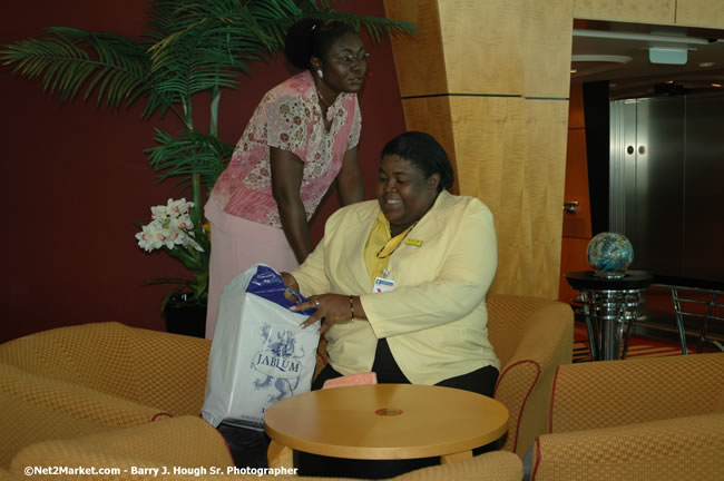 MS Freedom Of The Seas [Royal Caribbean International's - Newest Vessel] Plaques &amp; Keys Ceremony in order to commemorate its first arrival at the Port Montego Bay Photos - Negril Travel Guide, Negril Jamaica WI - http://www.negriltravelguide.com - info@negriltravelguide.com...!