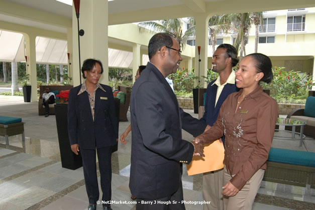 Minister of Toursim Luncheon - Minister of Tourism, Hon. Edmund Bartlett - Director of Tourism, Basil Smith - Saturday, December 15, 2007 - Rose Hall Resort and Country Club, Rose Hall, Montego Bay, Jamaica W.I. - Photographs by Net2Market.com - Barry J. Hough Sr, Photographer - Negril Travel Guide, Negril Jamaica WI - http://www.negriltravelguide.com - info@negriltravelguide.com...!