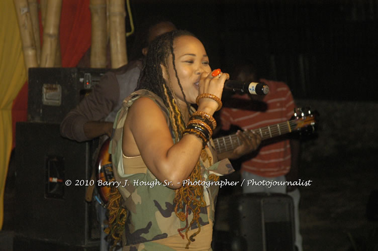 Queen Ifrica - Live In Concert - One Love Reggae Concert Series 09/10 @ Negril Escape Resort and Spa, January 5, 2010, One Love Drive, West End, Negril, Westmoreland, Jamaica W.I. - Photographs by Net2Market.com - Barry J. Hough Sr, Photographer/Photojournalist - Negril Travel Guide, Negril Jamaica WI - http://www.negriltravelguide.com - info@negriltravelguide.com...!