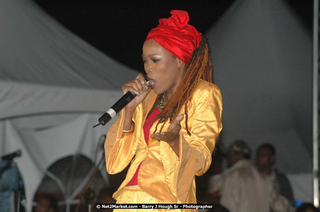 Queen Ifrica at Tru-Juice Rebel Salute 2008 - The 15th staging of Tru-Juice Rebel Salute, Saturday, January 12, 2008, Port Kaiser Sports Club, St. Elizabeth, Jamaica W.I. - Photographs by Net2Market.com - Barry J. Hough Sr, Photographer - Negril Travel Guide, Negril Jamaica WI - http://www.negriltravelguide.com - info@negriltravelguide.com...!