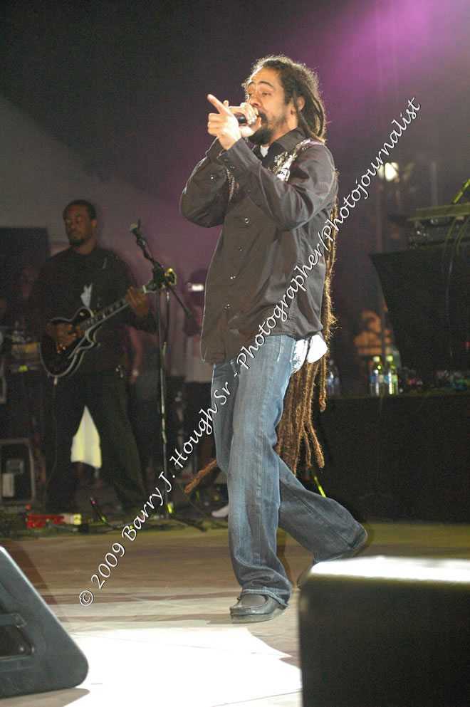 Damian 'Jr. Gong' Marley & NAS @ Reggae Sumfest 2009 - International Night 2 - Reggae Sumfest 2009,Catherine Hall, Montego Bay, St. James, Jamaica W.I. - Saturday, July 25, 2009 - Reggae Sumfest 2009, July 19 - 25, 2009 - Photographs by Net2Market.com - Barry J. Hough Sr. Photojournalist/Photograper - Photographs taken with a Nikon D70, D100, or D300 - Negril Travel Guide, Negril Jamaica WI - http://www.negriltravelguide.com - info@negriltravelguide.com...!