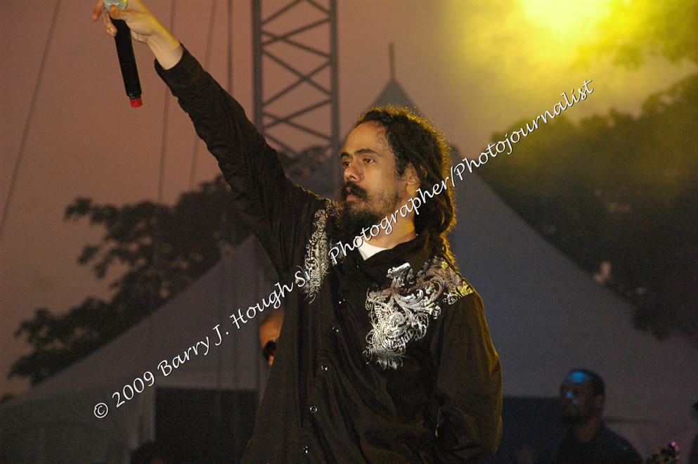 Damian 'Jr. Gong' Marley & NAS @ Reggae Sumfest 2009 - International Night 2 - Reggae Sumfest 2009,Catherine Hall, Montego Bay, St. James, Jamaica W.I. - Saturday, July 25, 2009 - Reggae Sumfest 2009, July 19 - 25, 2009 - Photographs by Net2Market.com - Barry J. Hough Sr. Photojournalist/Photograper - Photographs taken with a Nikon D70, D100, or D300 - Negril Travel Guide, Negril Jamaica WI - http://www.negriltravelguide.com - info@negriltravelguide.com...!