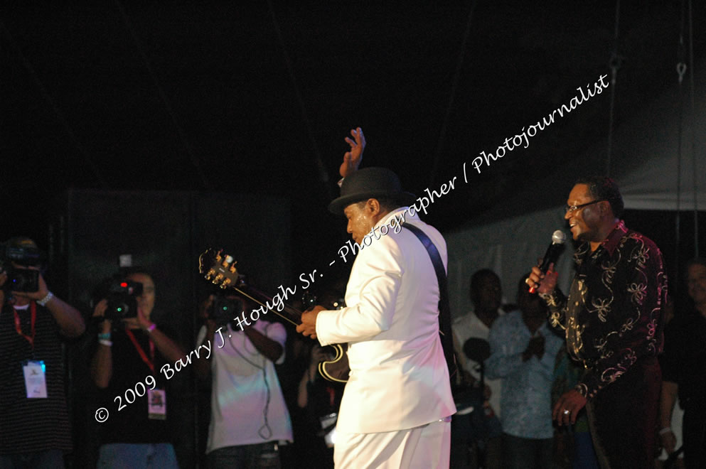 Tito Jackson @ Reggae Sumfest 2009 - International Night 2 - Tito Jackson, brother of the late King of Pop Michael Jackson performed live at Reggae Sumfest 2009. Reggae Sumfest 2009,Catherine Hall, Montego Bay, St. James, Jamaica W.I. - Saturday, July 25, 2009 - Reggae Sumfest 2009, July 19 - 25, 2009 - Photographs by Net2Market.com - Barry J. Hough Sr. Photojournalist/Photograper - Photographs taken with a Nikon D70, D100, or D300 - Negril Travel Guide, Negril Jamaica WI - http://www.negriltravelguide.com - info@negriltravelguide.com...!