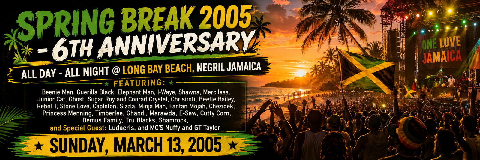 Spring Break 2005 — 6th Anniversary — Long Bay Beach, Negril, Jamaica